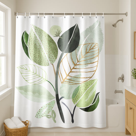 71x74 Shower Curtain with 12 Metal Grommets | Forest Bouquet