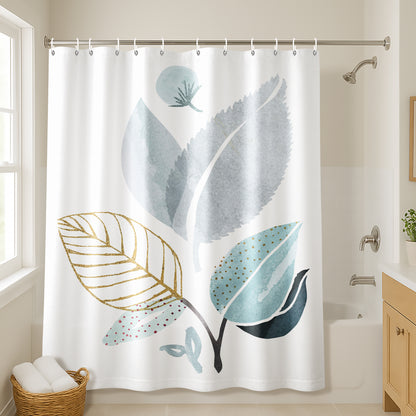 71x74 Floral Shower Curtain with 12 Metal Grommets | Forest Friends