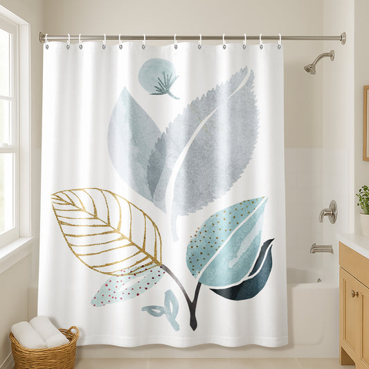 71x74 Floral Shower Curtain with 12 Metal Grommets | Forest Friends