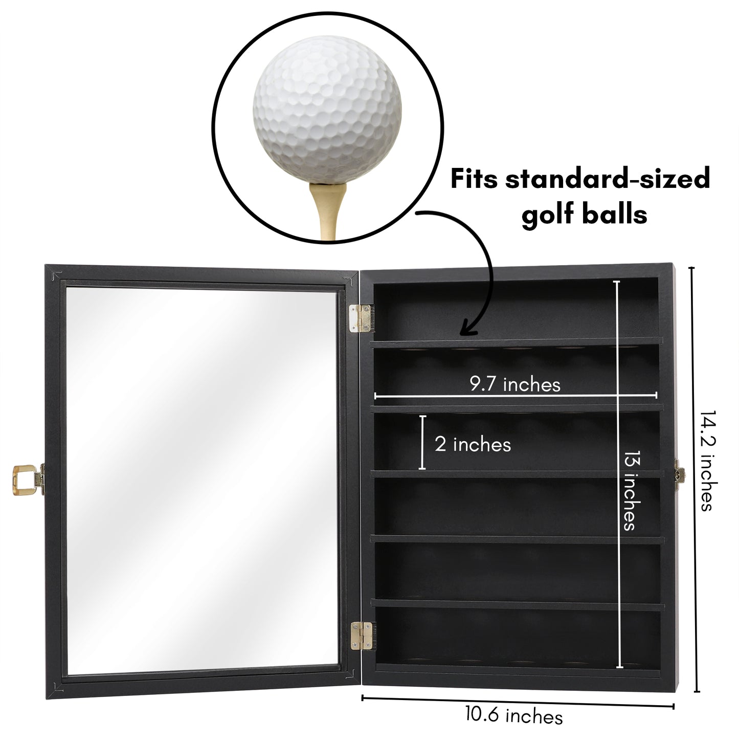 Golf Ball Display Case | Silhouette Collection