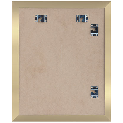 Kids Artwork Frame Changeable (Gold) | Magnetic Door Holds 100 Art Pieces | 8.5x11 Letter Size Display with Mat or 10x12.5 Without Mat | My Mini Masterpiece (Set of 2)
