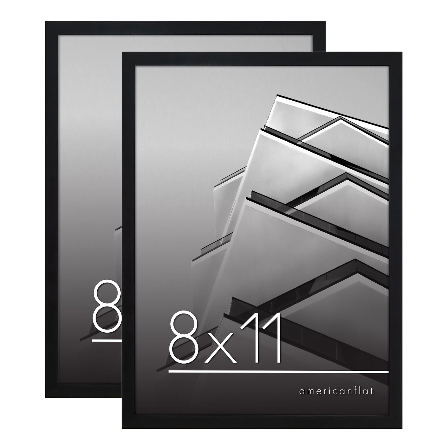 Multipack | Black Thin Border Photo Frame | Choose Size and Quantity