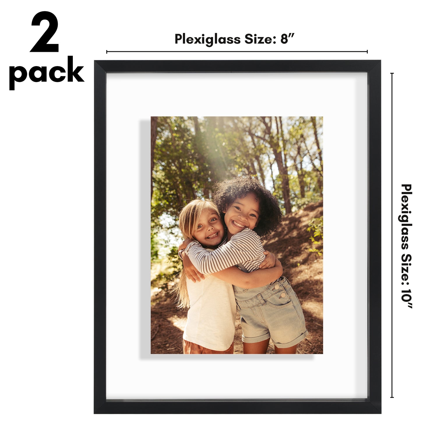 Aluminum Floating Picture Frame | Choose Size and Color