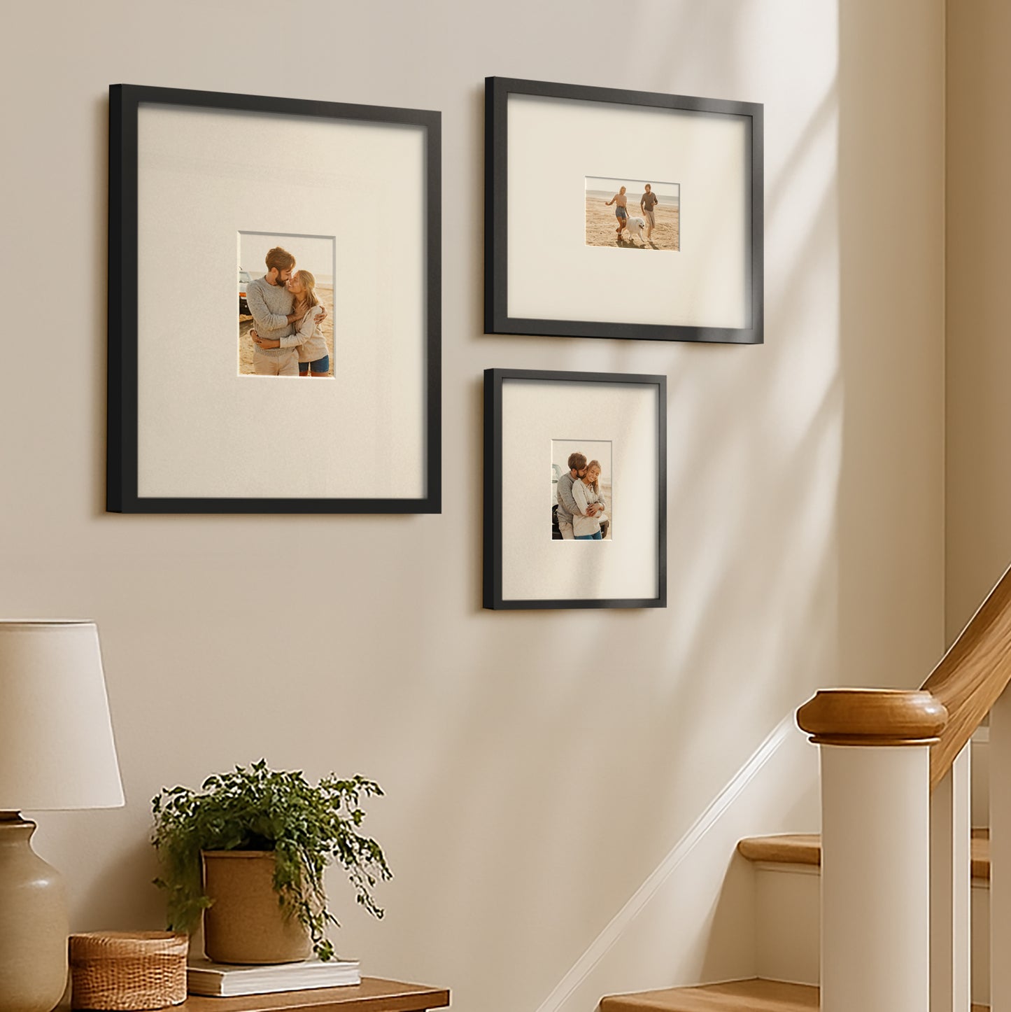 Americanflat Set of 3 Picture Frames  | Gallery Wall Frame Set | Black