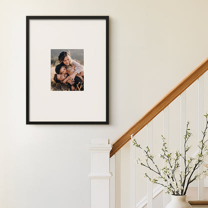 Americanflat Picture Frame with Mat | Set of 3 | Slim Molding