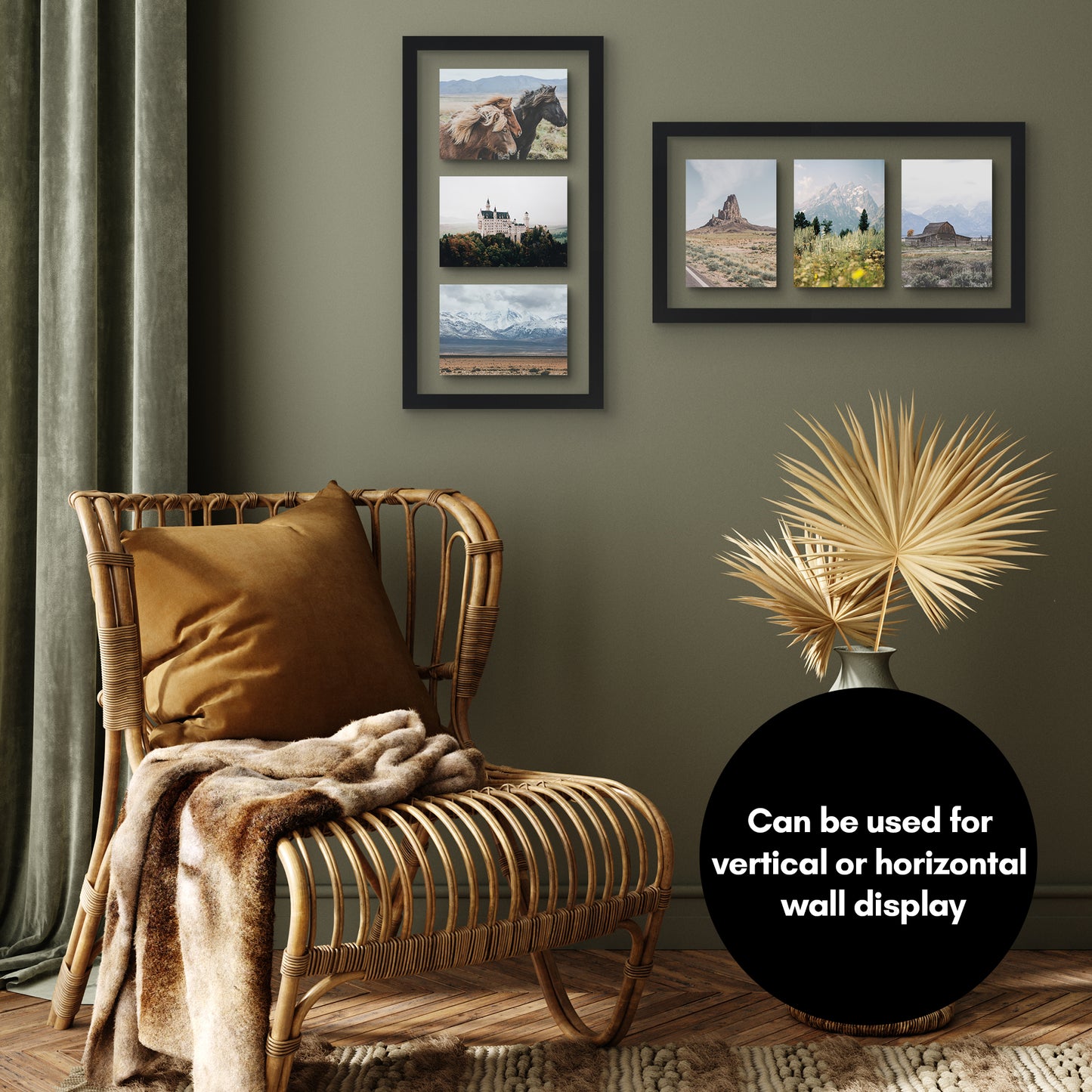 Floating Collage Picture Frame - Displays Two 4x6 | Signature Float Collection