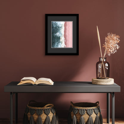 Americanflat Black Picture Frame - Classic Molding with Black Mat and White Trim
