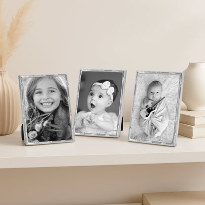 Americanflat Picture Frame | Bamboo-Style Molding | Shatter-Resistant Glass