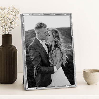 Americanflat Picture Frame | Bamboo-Style Molding | Shatter-Resistant Glass