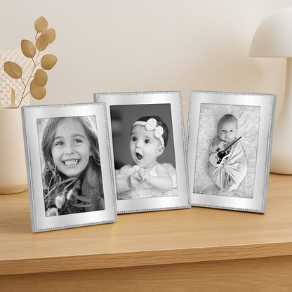 Americanflat Picture Frame | Beaded-Style Detailing | Shatter-Resistant Glass