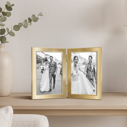 Americanflat Hinged Picture Frame | Wide, Beveled Molding | Shatter-Resistant Glass