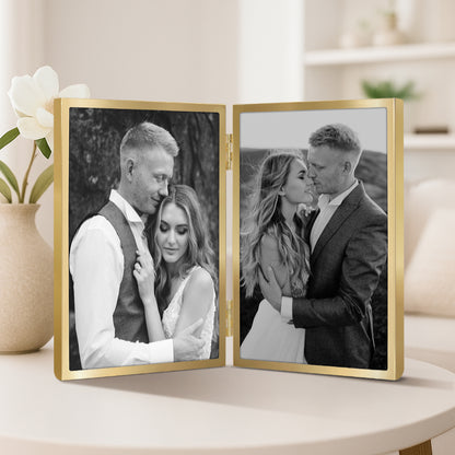 Americanflat Hinged Picture Frame | Classic, Modern Molding | Shatter-Resistant Glass