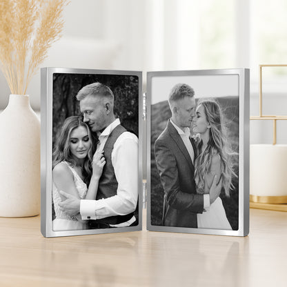 Americanflat Hinged Picture Frame | Classic, Modern Molding | Shatter-Resistant Glass