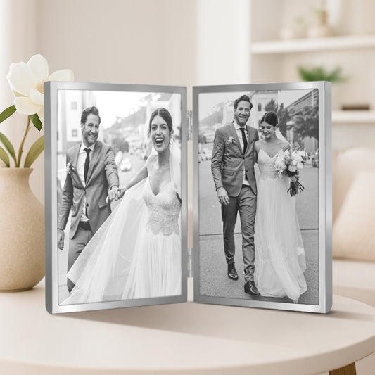 Americanflat Hinged Picture Frame | Classic, Modern Molding | Shatter-Resistant Glass