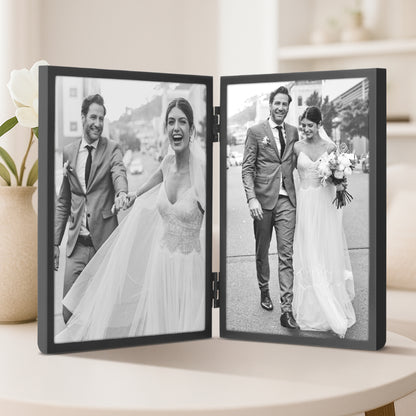 Americanflat Hinged Picture Frame | Classic, Modern Molding | Shatter-Resistant Glass