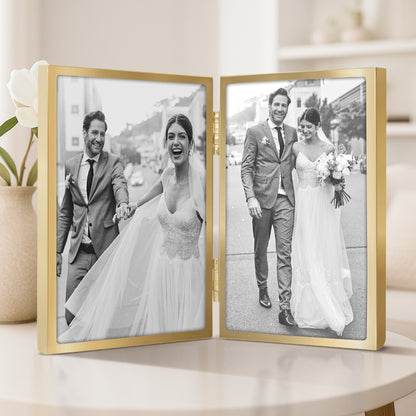 Americanflat Hinged Picture Frame | Classic, Modern Molding | Shatter-Resistant Glass