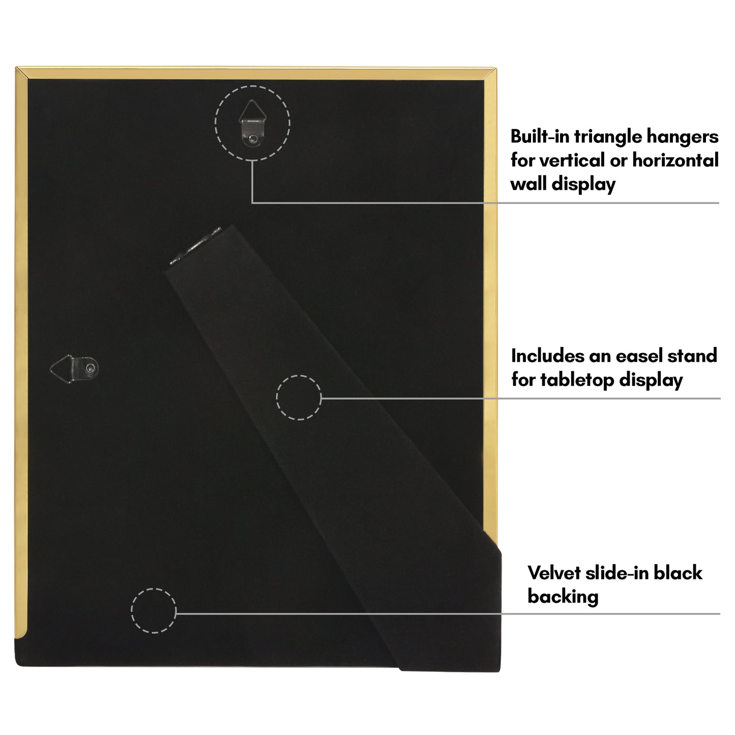 Americanflat Picture Frame with Mat | Rope-Style Textured Detailing | Shatter-Resistant Glass