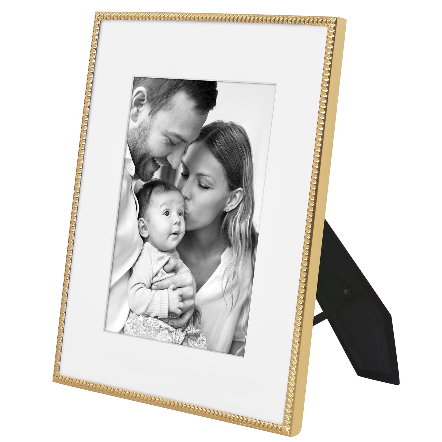 Americanflat Picture Frame with Mat | Rope-Style Textured Detailing | Shatter-Resistant Glass