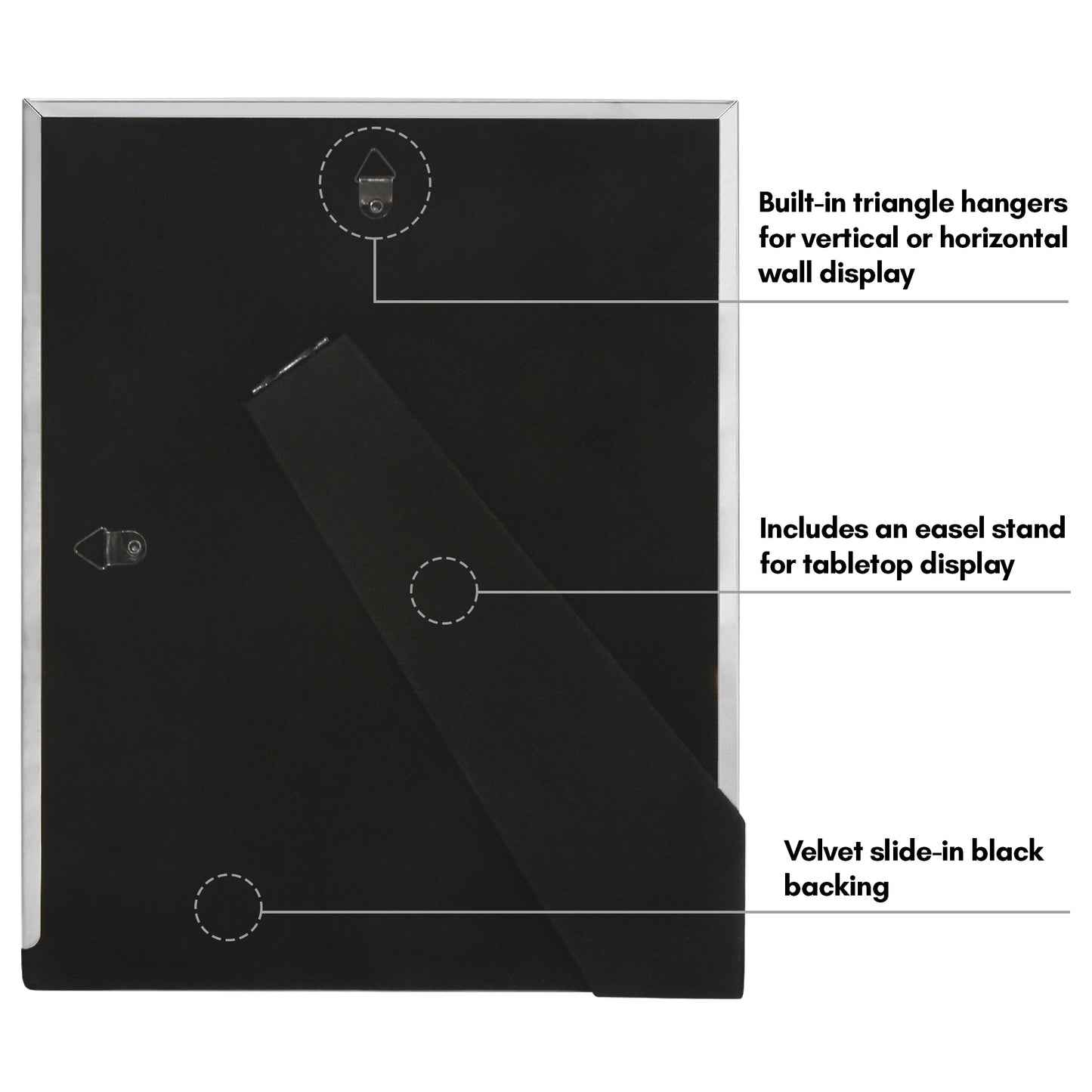Americanflat Picture Frame with Mat | Rope-Style Textured Detailing | Shatter-Resistant Glass