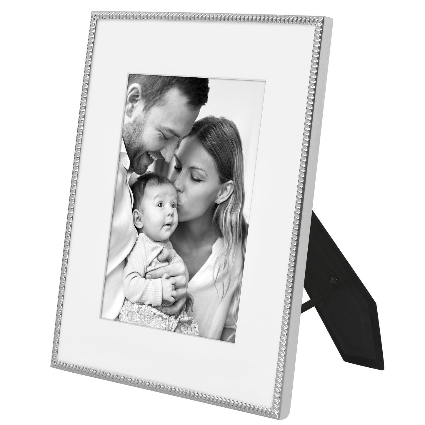 Americanflat Picture Frame with Mat | Rope-Style Textured Detailing | Shatter-Resistant Glass