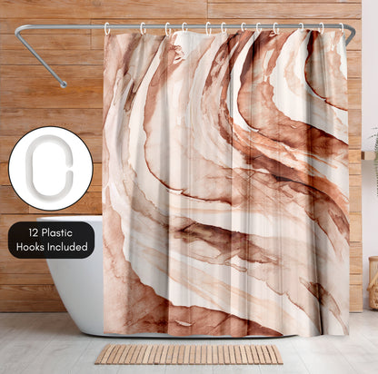 Abstract Shower Curtain Gulf by PI Creative Art