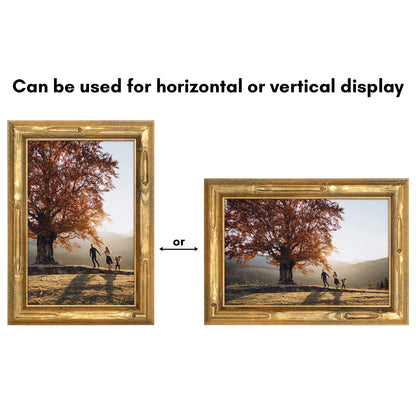 Americanflat Picture Frame | Faux Bamboo Molding | Shatter-Resistant Glass