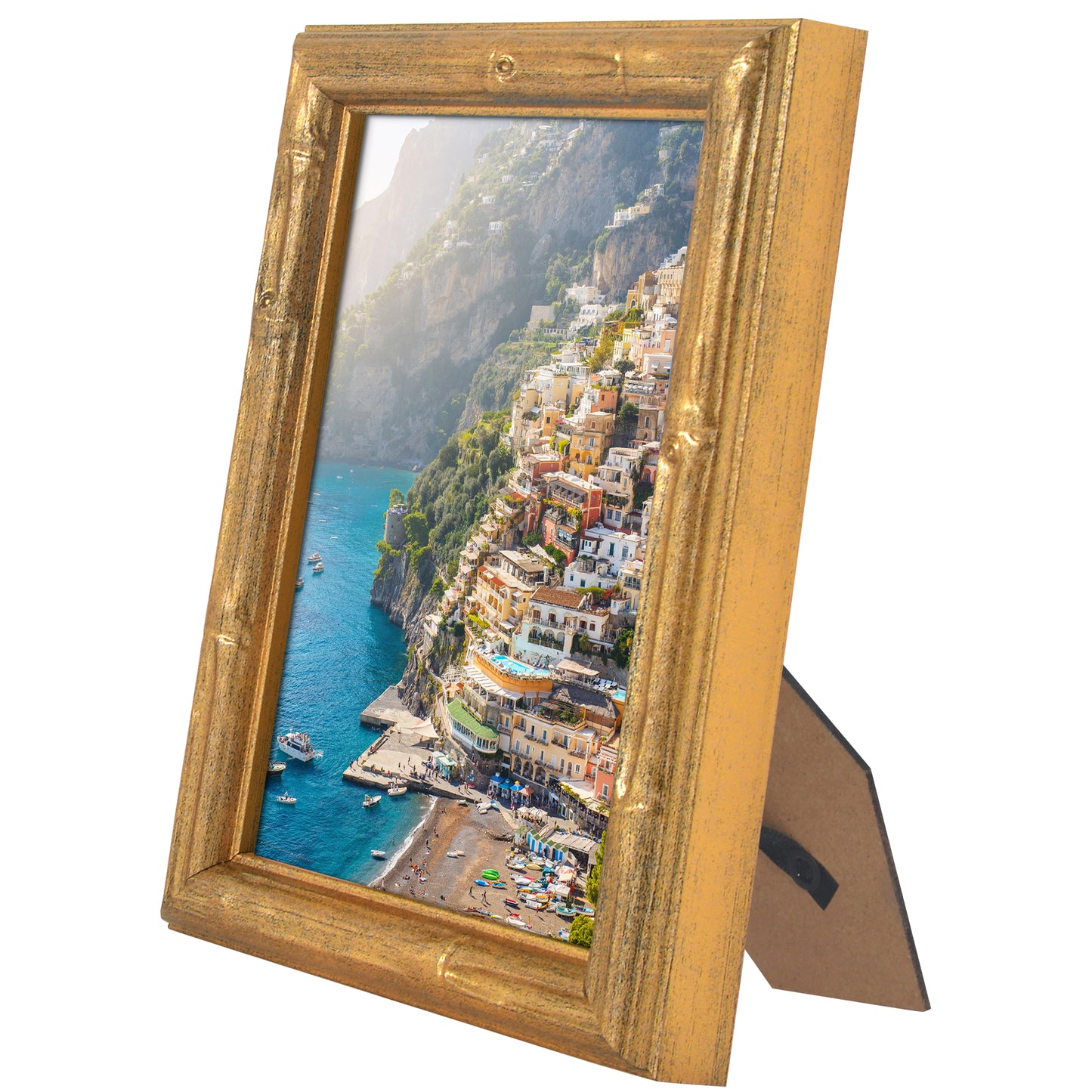 Americanflat Picture Frame | Faux Bamboo Molding | Shatter-Resistant Glass