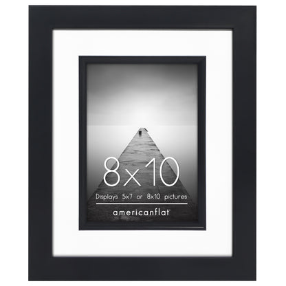 Americanflat Picture Frame | Decorative Inner Mat Accent