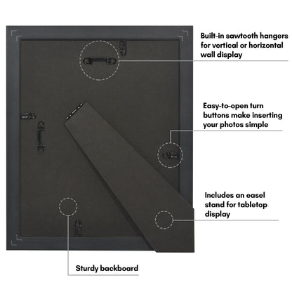 Americanflat Picture Frame | Decorative Inner Mat Accent