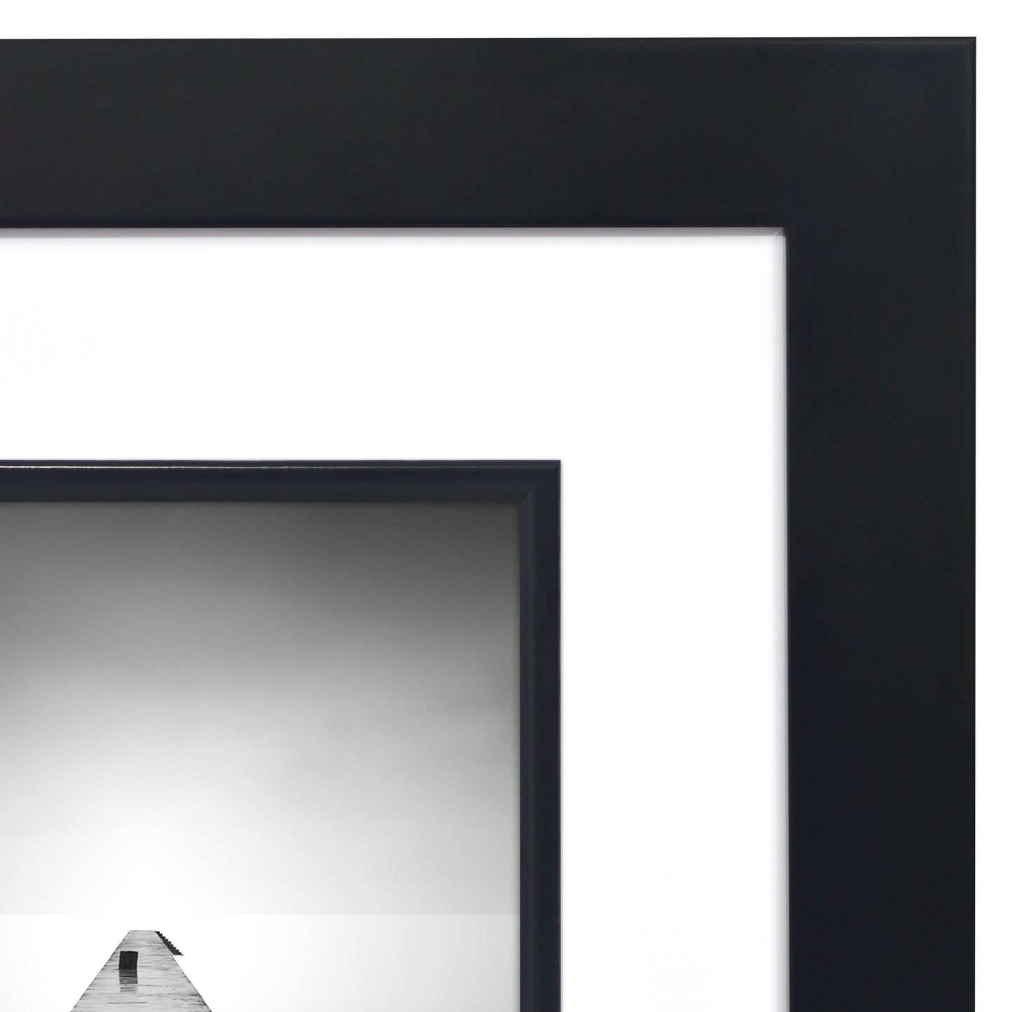 Americanflat Picture Frame | Decorative Inner Mat Accent
