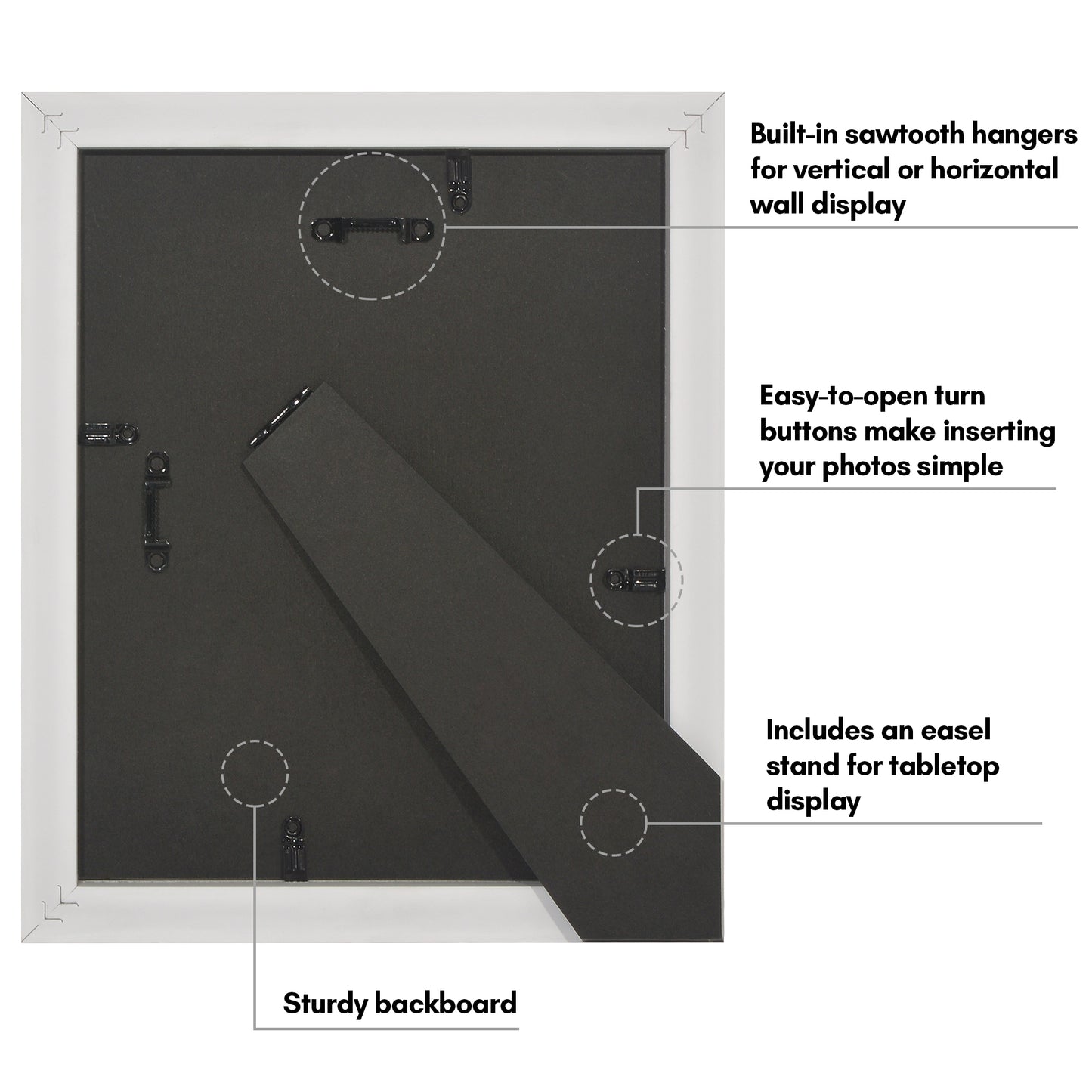 Americanflat Picture Frame | Decorative Inner Mat Accent