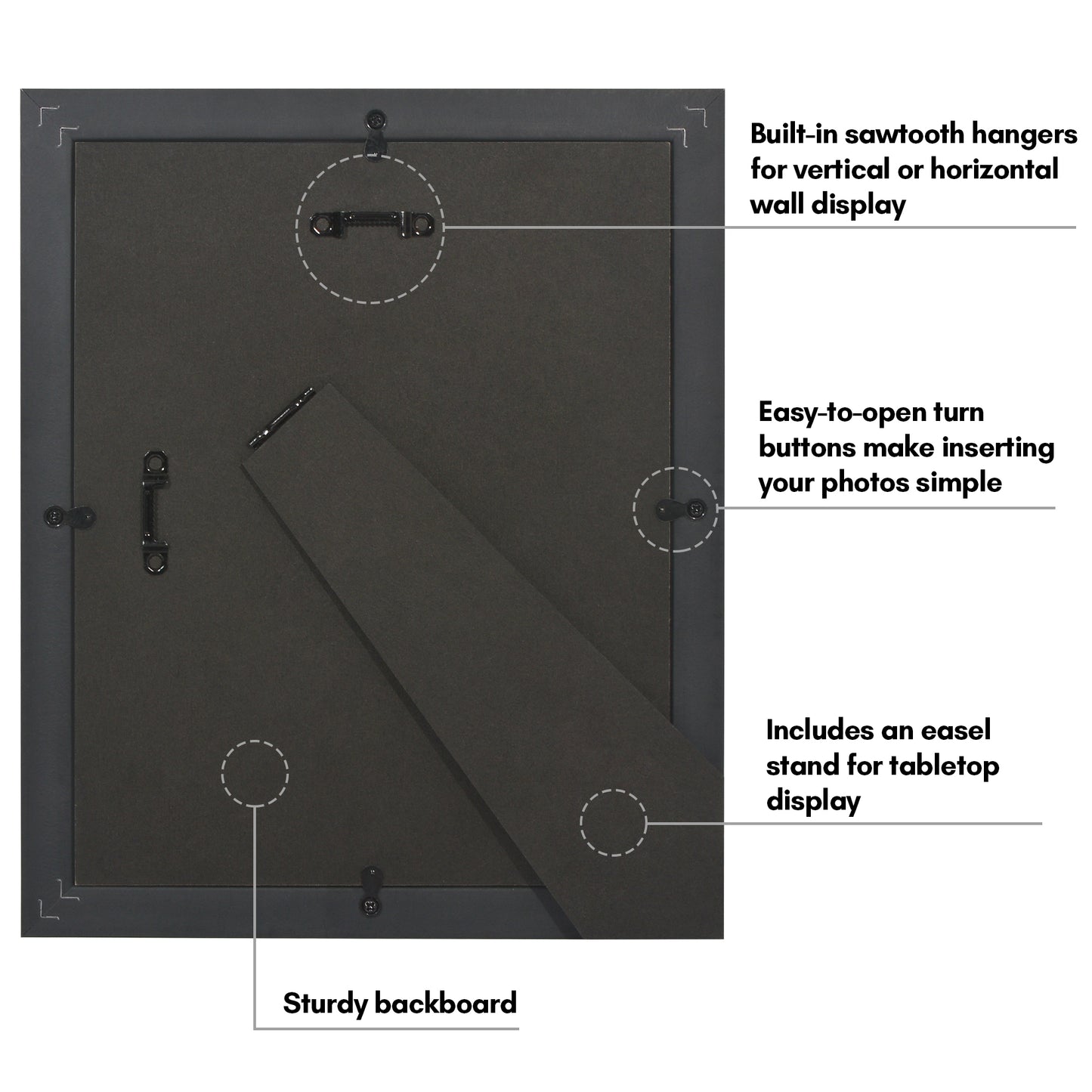 Americanflat Picture Frame | Decorative Inner Mat Accent
