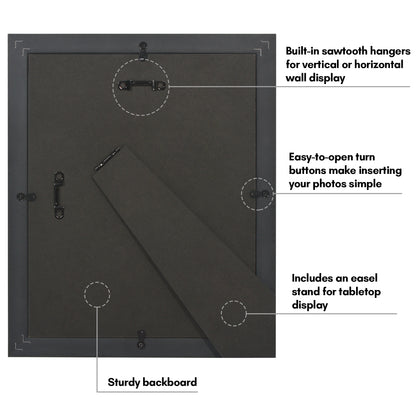 Americanflat Picture Frame | Decorative Inner Mat Accent