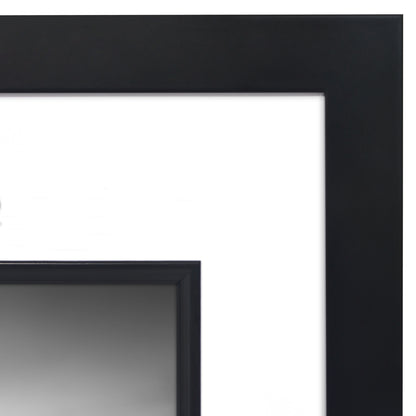 Americanflat Picture Frame with Decorative Inner Mat Accent - Statement Frame with Polished Plexiglass