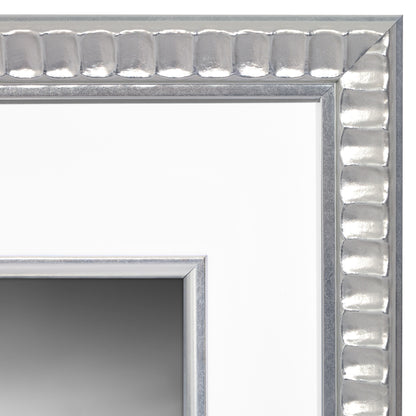 Americanflat Picture Frame with Decorative Inner Mat Accent - Statement Frame with Polished Plexiglass