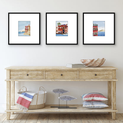 Americanflat 20x20 Poster Frame - Set of 3 - Use as 8x10 Frame with Mat or 20x20 Frame Without Mat - Black