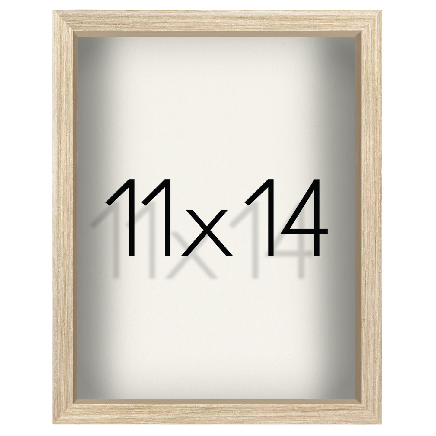 Shadow Box Frame with Soft Linen Back - Engineered Wood for Wall and Tabletop