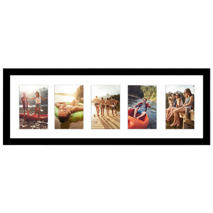 5-Photo Collage Picture Frame for 4x6 | Choose Size and Color