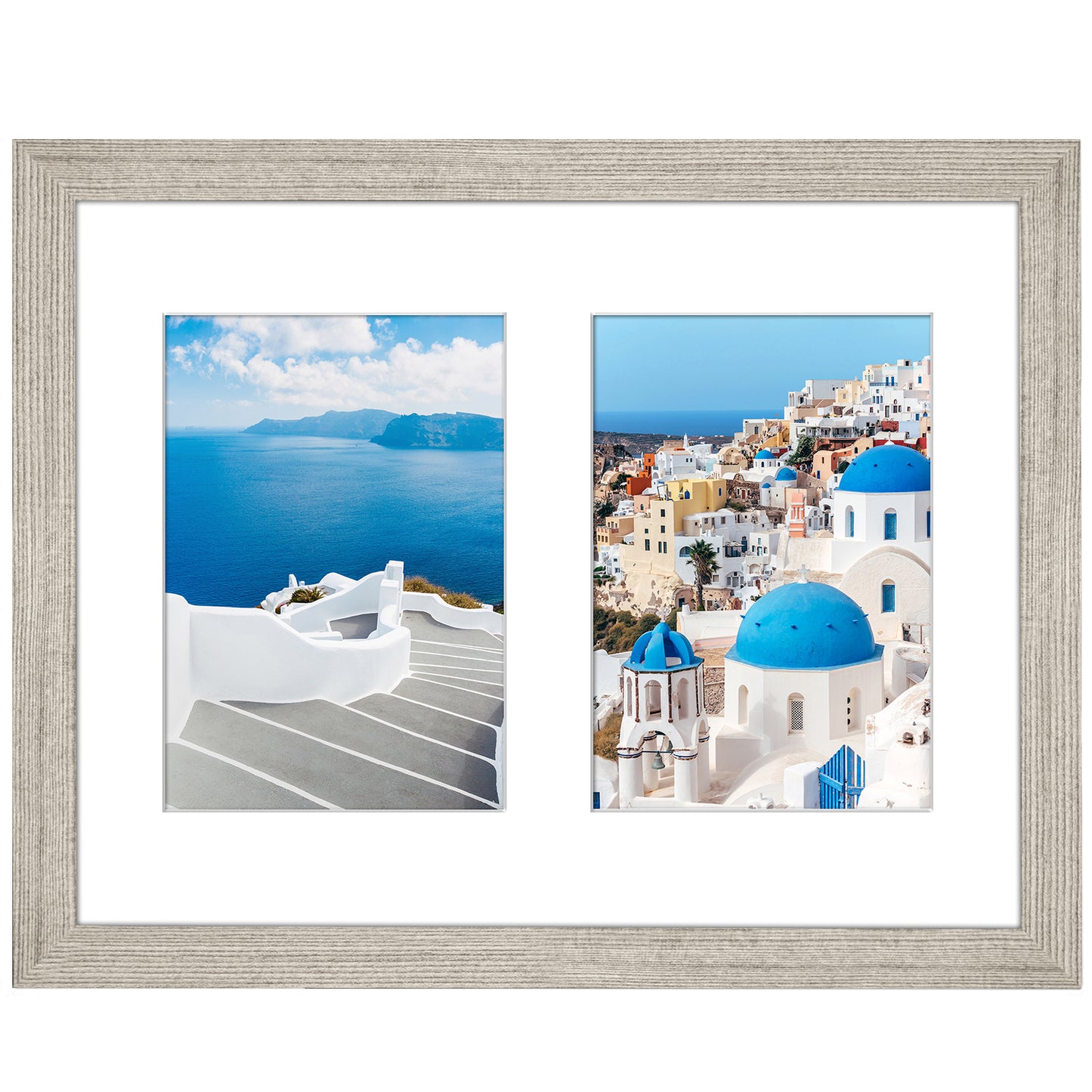 Double Collage Picture Frame for 5x7 | Multi-use Display | Choose Color