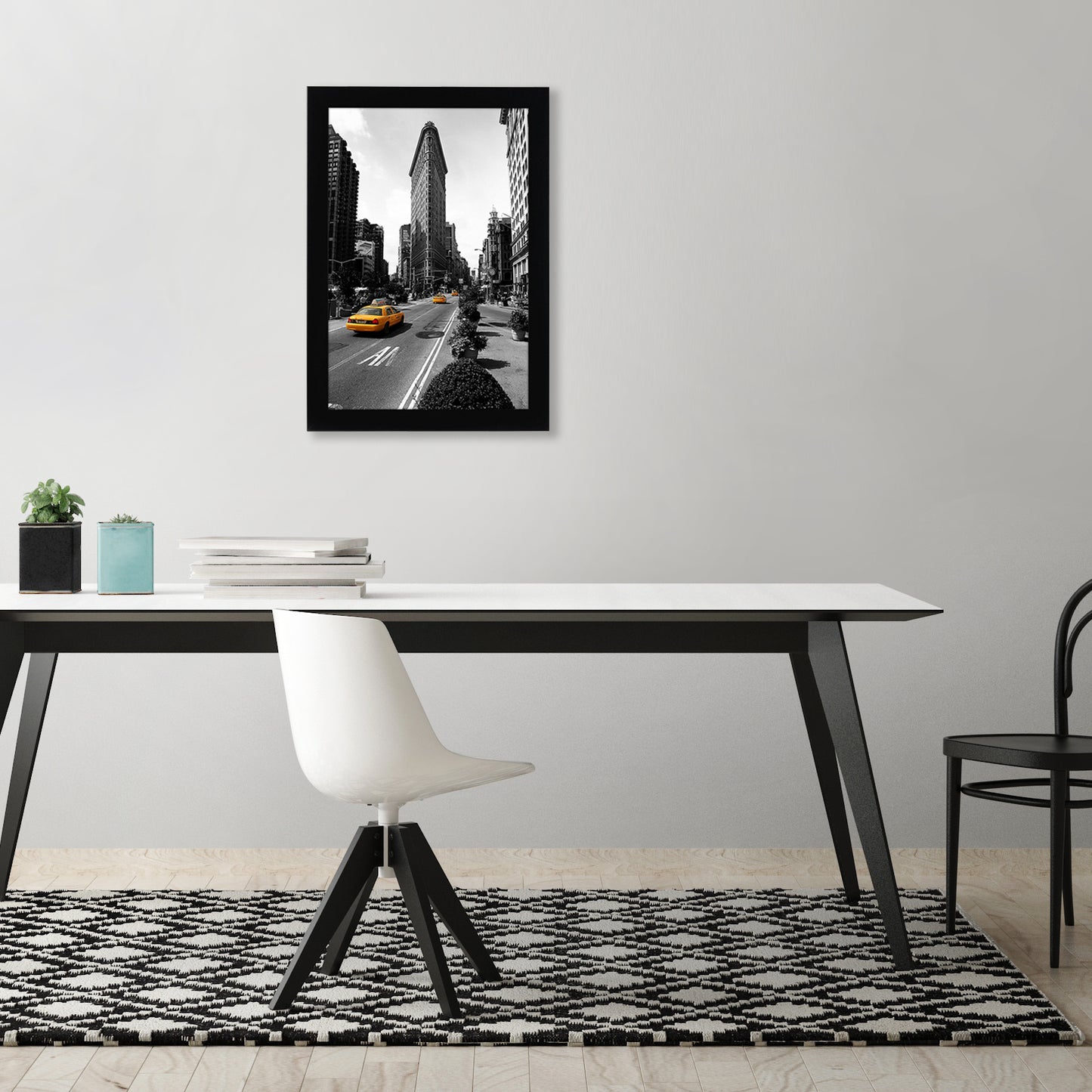 Americanflat 11x17 Picture Frame with Shatter-Resistant Glass - Signature Collection - Gallery-Style Frames Made of Engineered Wood - Photo Frame for Wall Display - Black