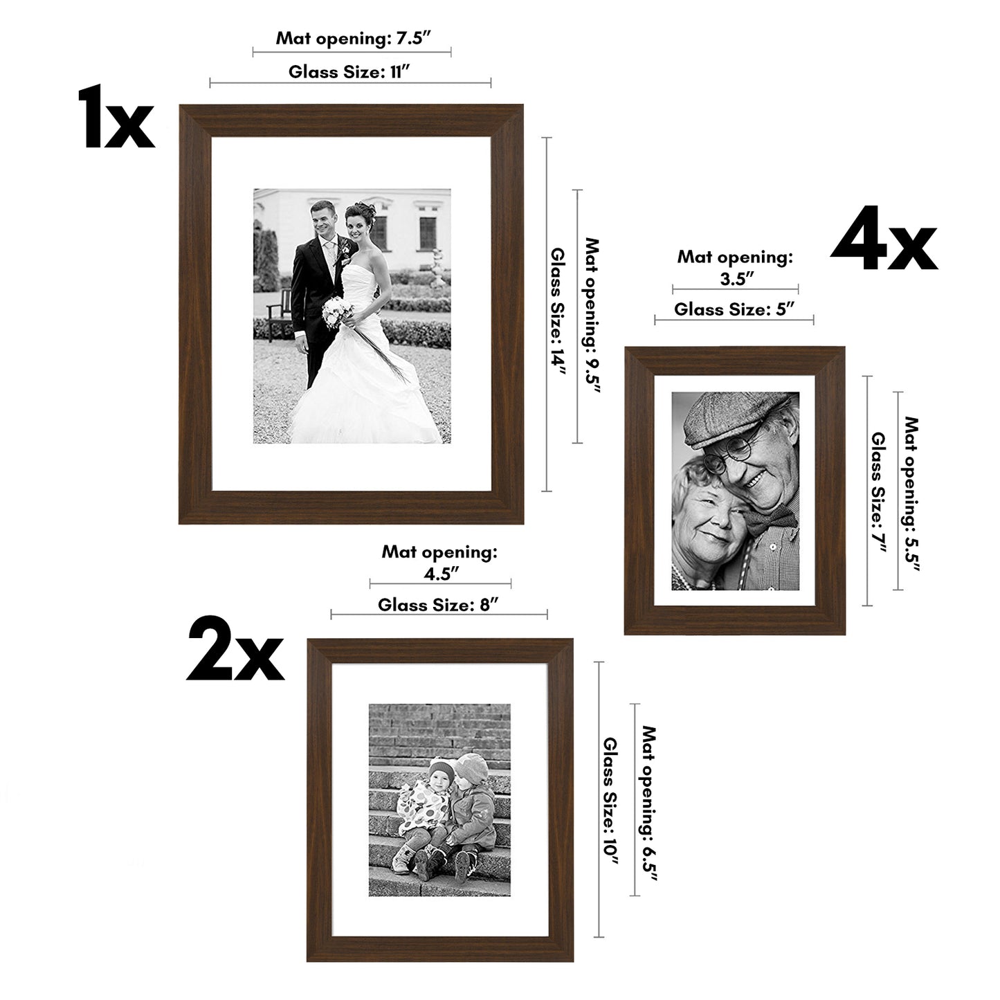 Gallery Wall Picture Frame Set | Choose Quantity and Color