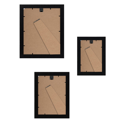 Americanflat | Set of 10 Picture Frames with Shatter-Resistant Glass | Gallery Wall Frame Set with Two 8x10, Four 5x7 and Four 4x6 Frames | Signature Collection | Black