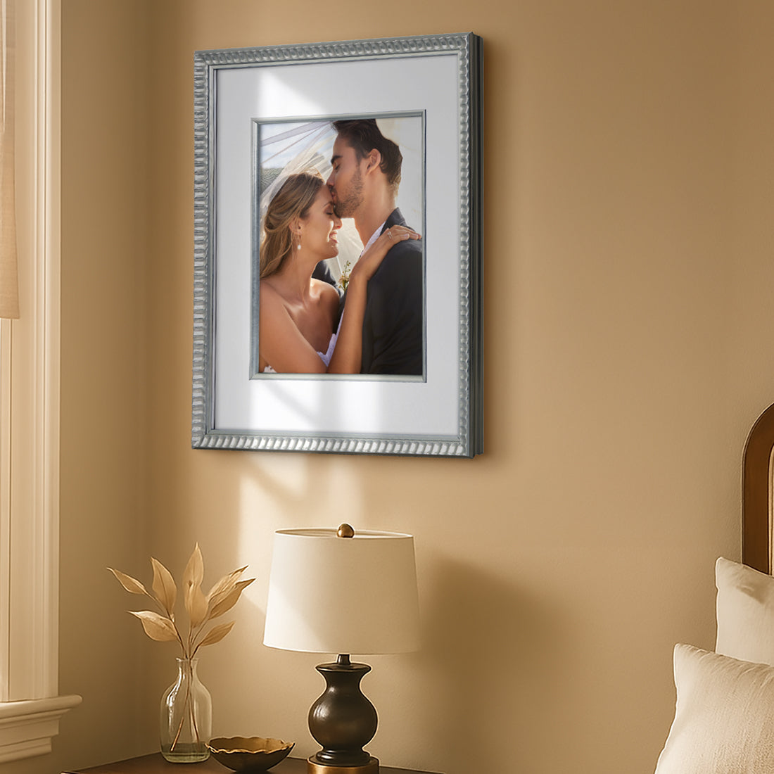 Americanflat Picture Frame With Polished Plexiglass | Decorative Inner Mat Accent | Classic Molding