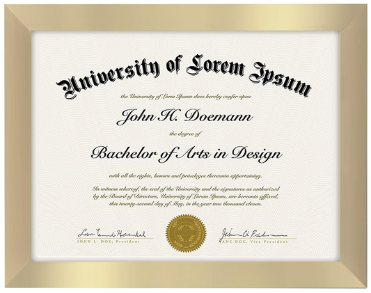 8.5x11 Diploma Frame | Legacy Collection