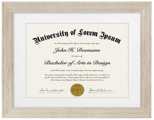 8.5x11 Diploma Frame - Use as Diploma Frame or Certificate Frame with Shatter Resistant Glass - For Wall and Tabletop