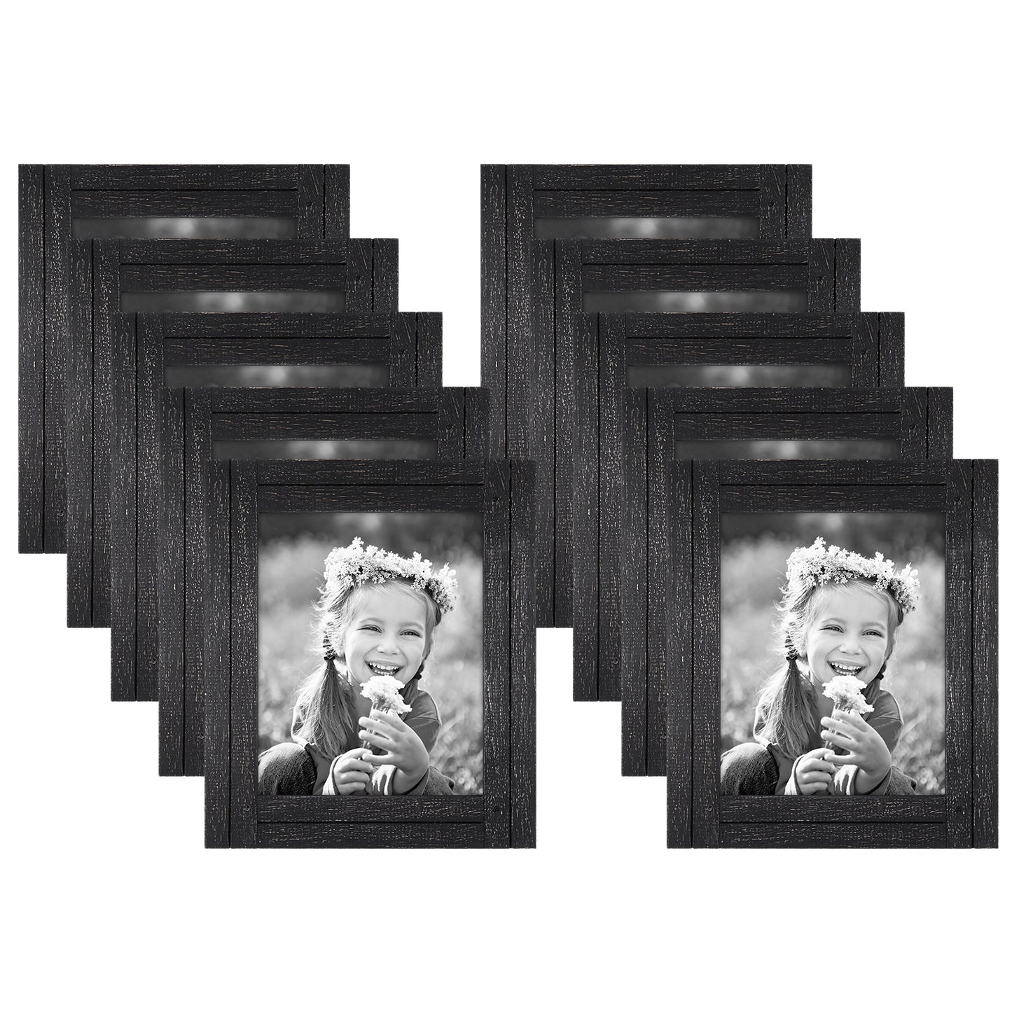 Distressed MDF Frames - Ready to Hang - Ready to Stand - Built-in Easels - Variety of colors and sizes