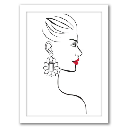 Profile By Martina - White Framed Print