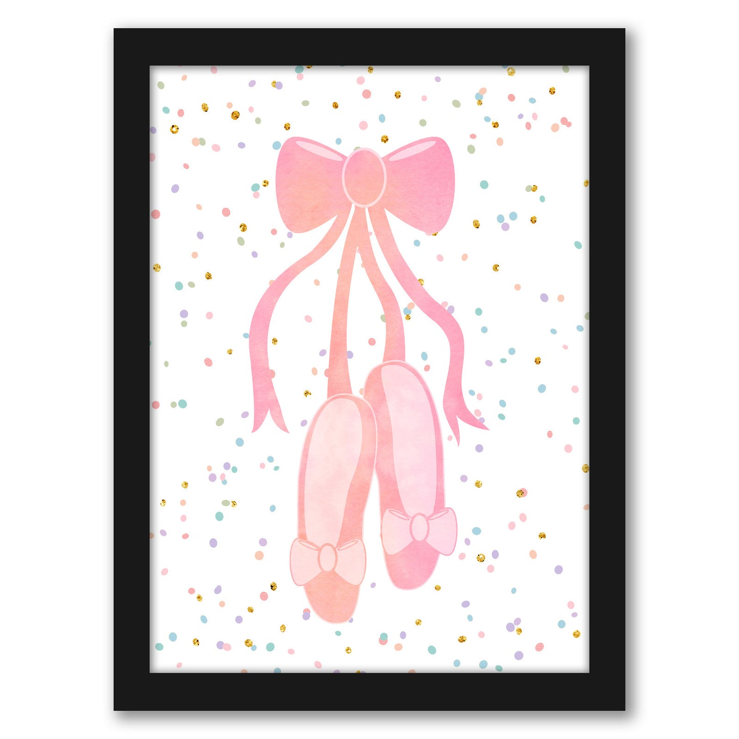 Shoes by Peach & Gold Framed Print