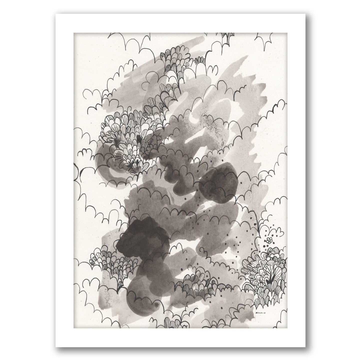 Japanese Fantasy by Dreamy Me - White Framed Print