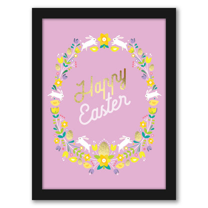 Happy Easter 3 by Amanda Shufflebotham - Framed Print
